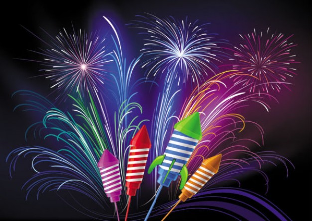 Mardi Gras festive New Year fireworks about firework Holiday